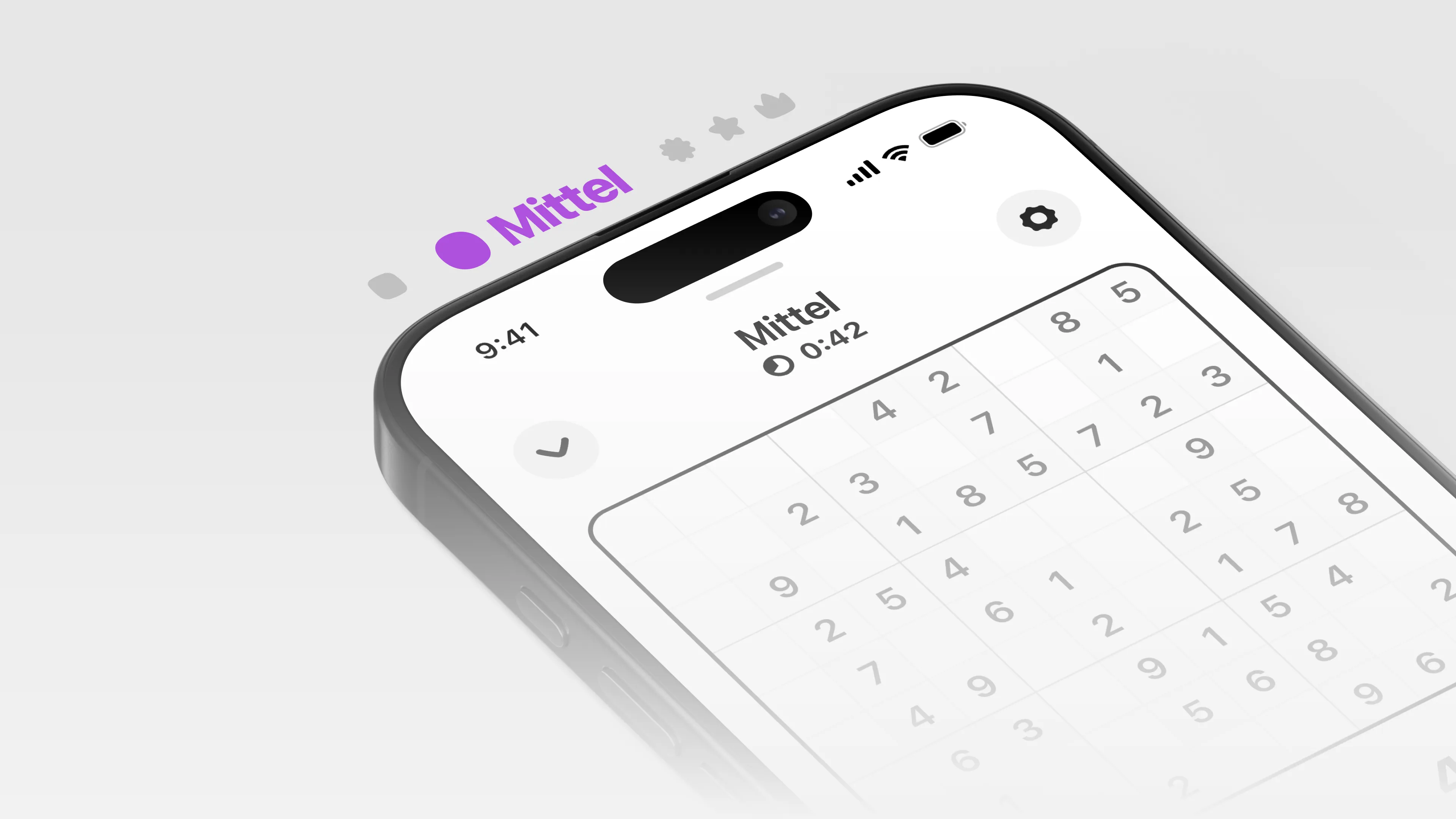 Mittleres Sudoku Rätsel Beispiel