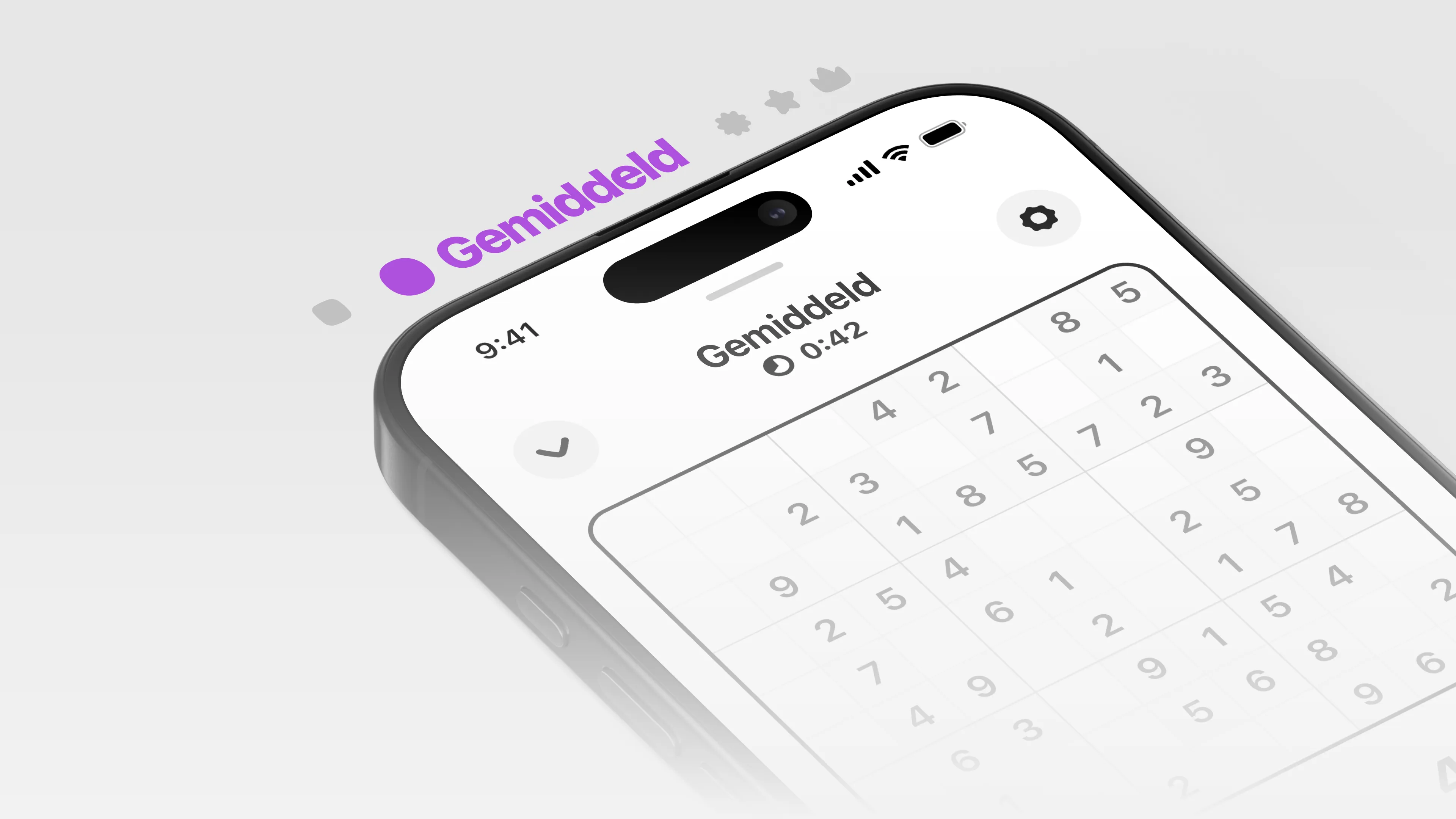 Gemiddeld Sudoku puzzel voorbeeld